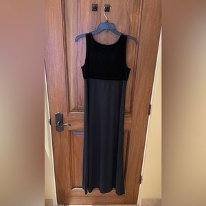 Donna Ricco Holiday Velvet Dress in Black Size 8 Petite